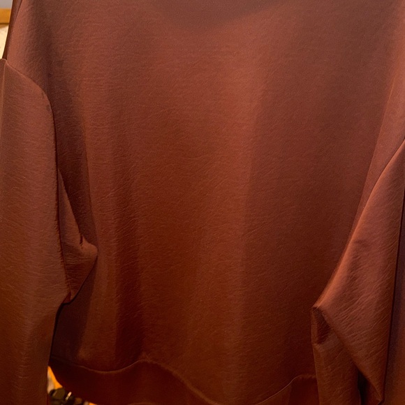 Brown half sweatshirt. Zara - Picture 4 of 6